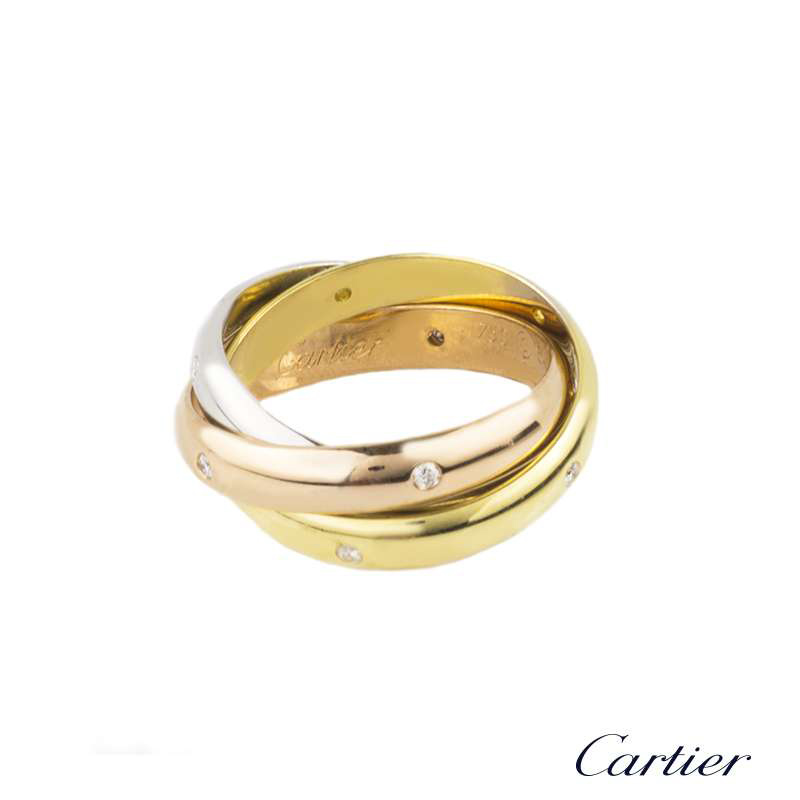 cartier three colour ring